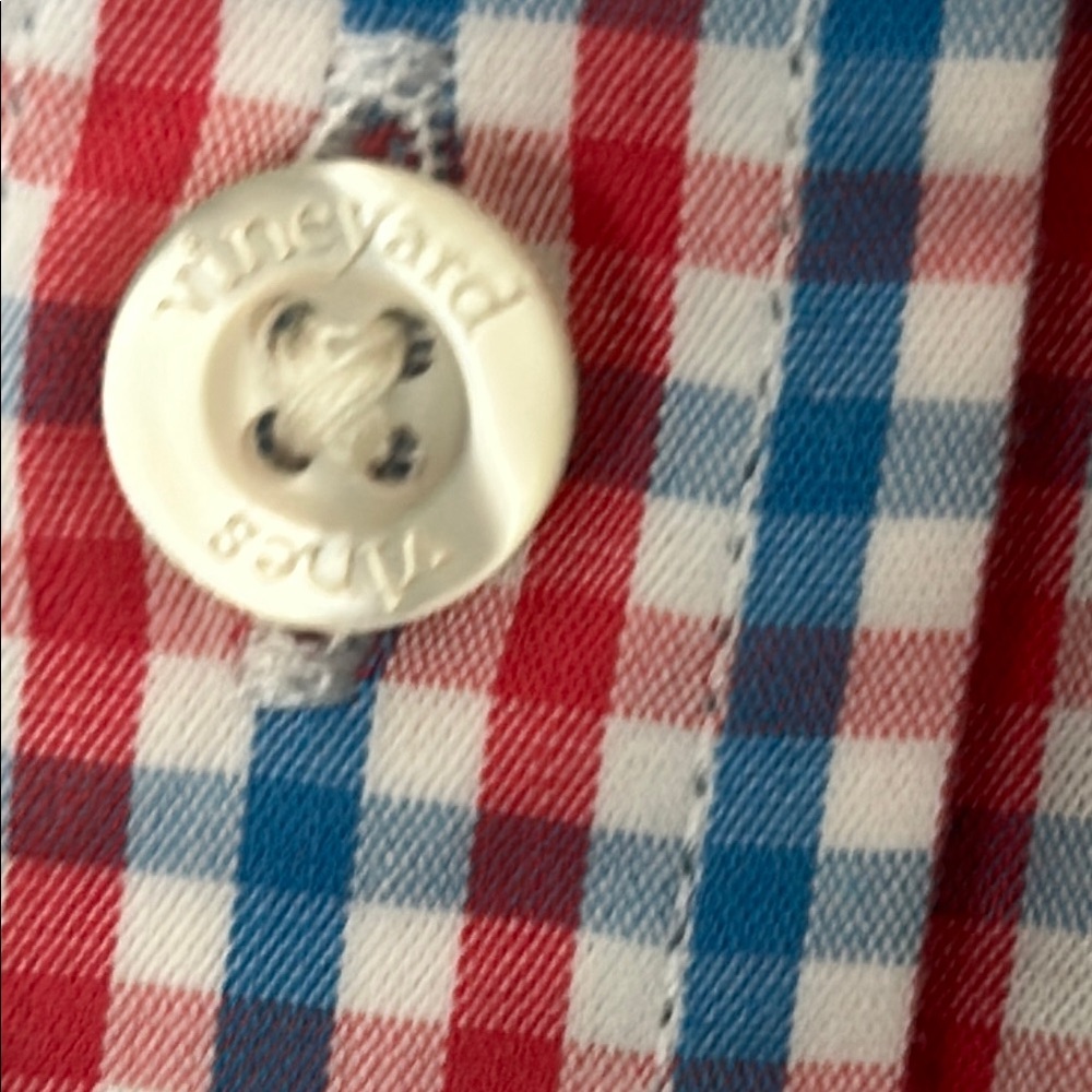 Vineyard Vines Kids XL (18) Red and Blue Plaid Button-Down Shirt - Picture 10 of 10